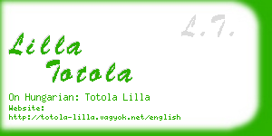 lilla totola business card